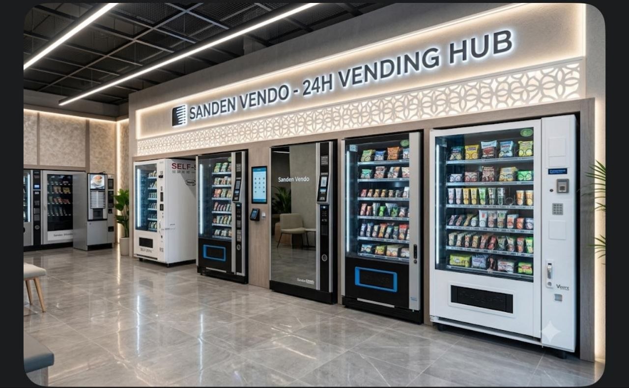 Tecnico Il Vending al lavoro su un distributore automatico